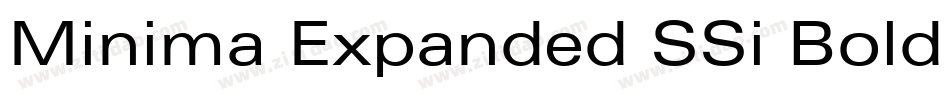 Minima Expanded SSi Bold Italic字体转换